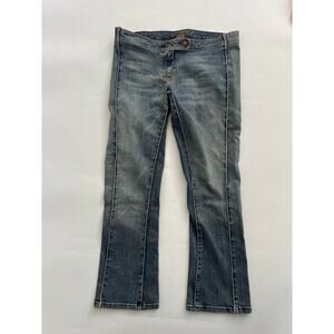 Y2KLow Rise For All Mankind Womens 30 Jeans Blue Cotton Bootcut Denim